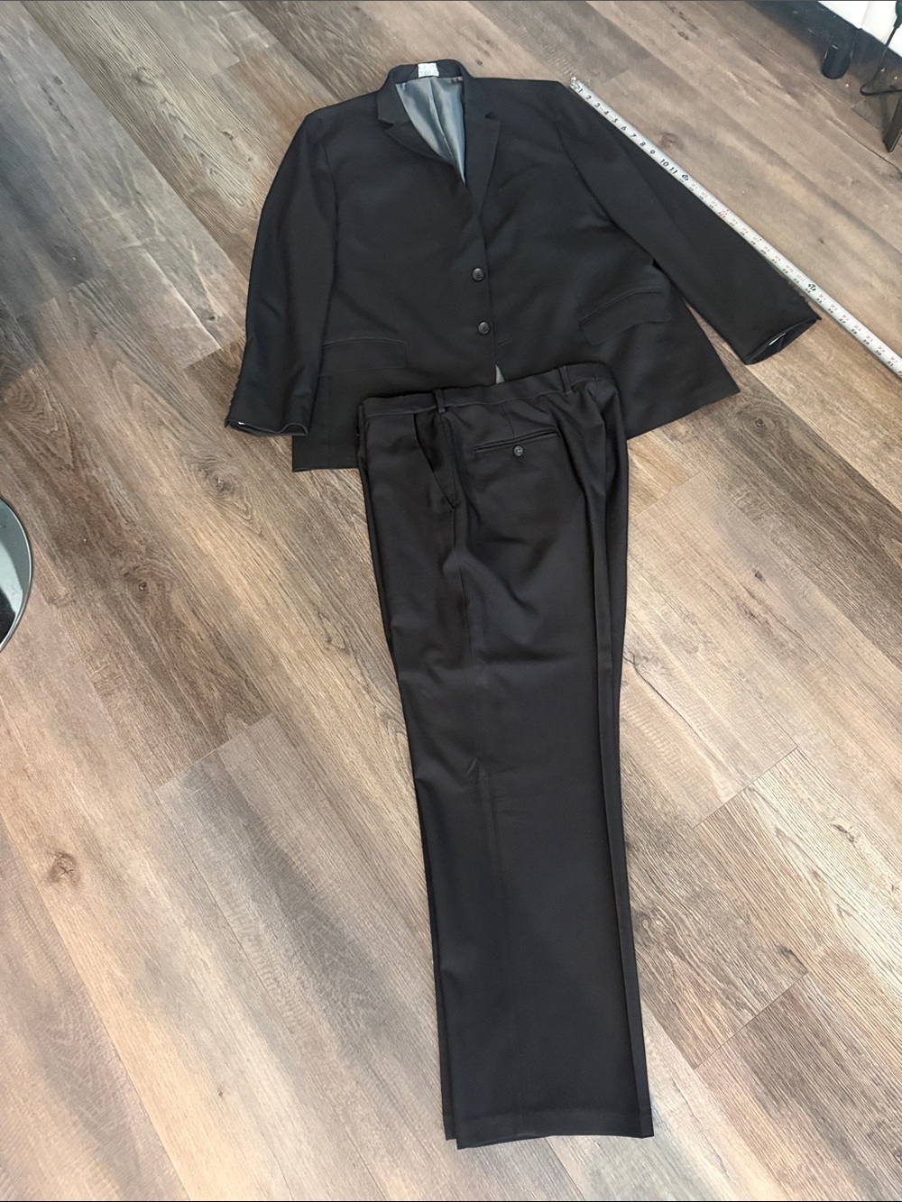 Classic Men's Black Suit - Two-Piece Blazer & Trousers